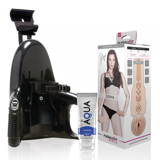 FLESHLIGHT - VAGINA STOYA DESTROYA + LANCEMENT UNIVERSEL + LUBRIFIANT DE QUALITÉ AQUA 50 ML