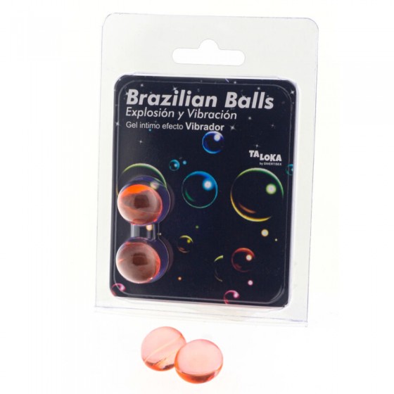 TALOKA - 2 BALLES BRÉSILIENNES GEL EXCITANT EFFET VIBRANT