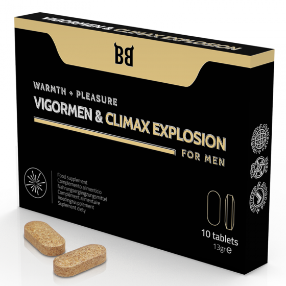 BLACK BULL - VIGORMEN  CLIMAX EXPLOSION PLUS GRAND PLAISIR POUR HOMMES 10 GÉLULES