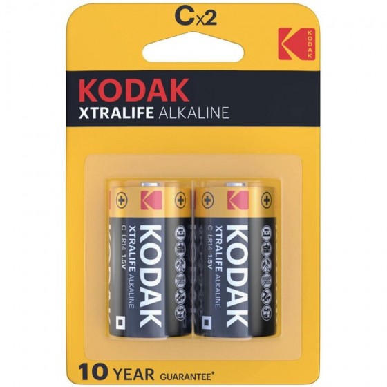 KODAK - PILES ALCALINES XTRALIFE CX 2 UNITÉS