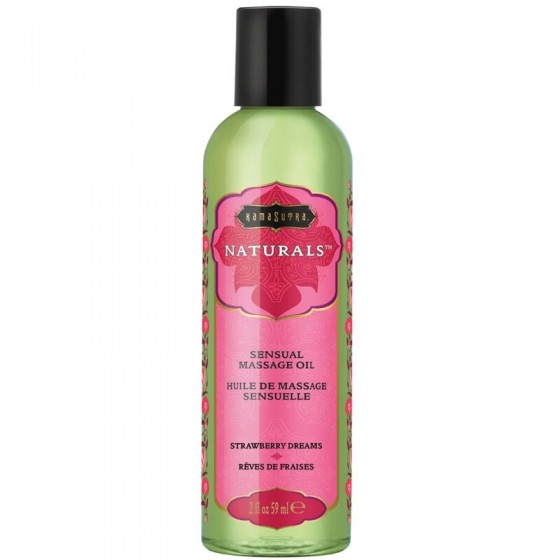 KAMASUTRA - HUILE DE MASSAGE NATURELLE RÊVES DE FRAISE 59 ML