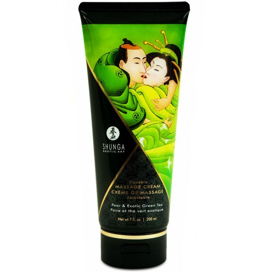 SHUNGA - CRÈME DE MASSAGE POIRE  THÉ VERT 200 ML