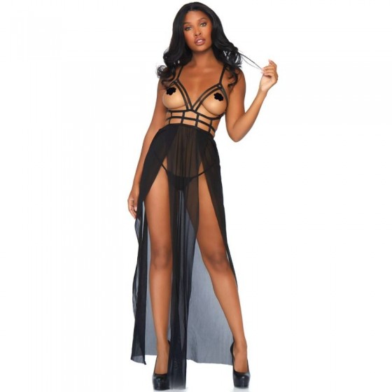 LEG AVENUE - ROBE MAXI CAGE...