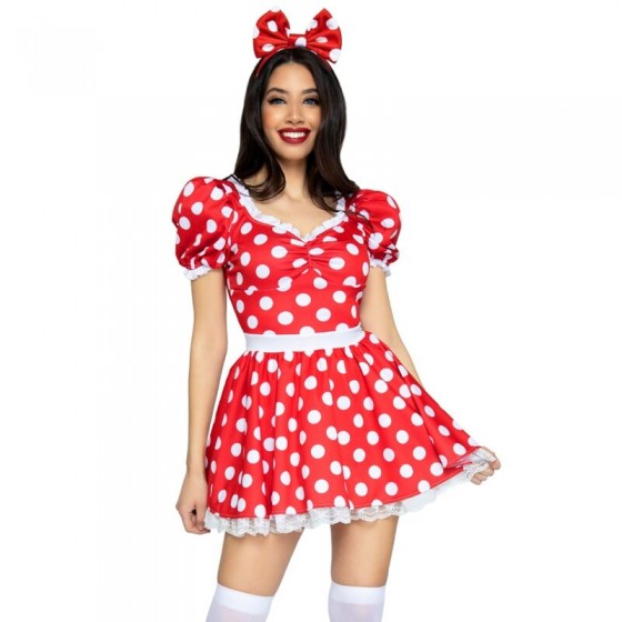 LEG AVENUE - ROBE À POIS +...
